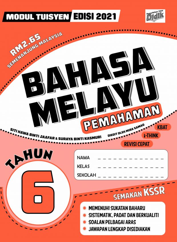 Modul Tuisyen 2021 Bahasa Melayu Tahun 6 Pemahaman – Pustaka Vision Sdn Bhd