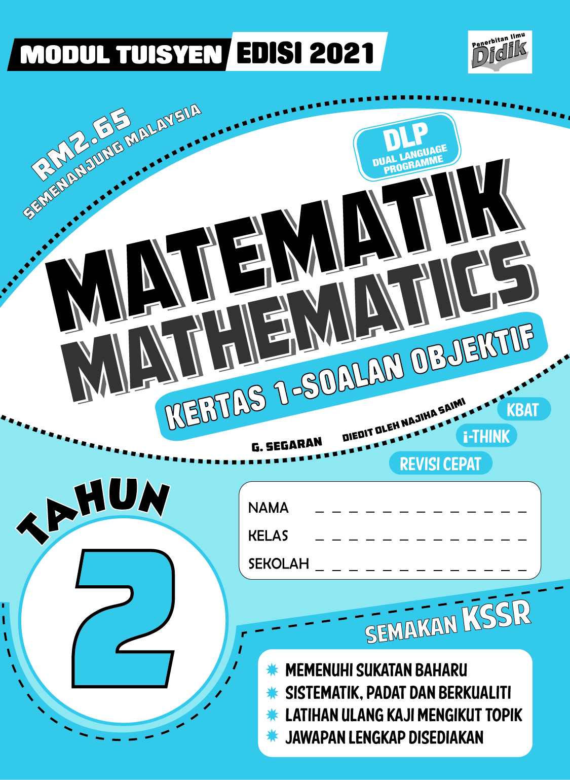 Modul Tuisyen 2021 Matematik Tahun 2 Kertas 1 – Pustaka Vision Sdn Bhd