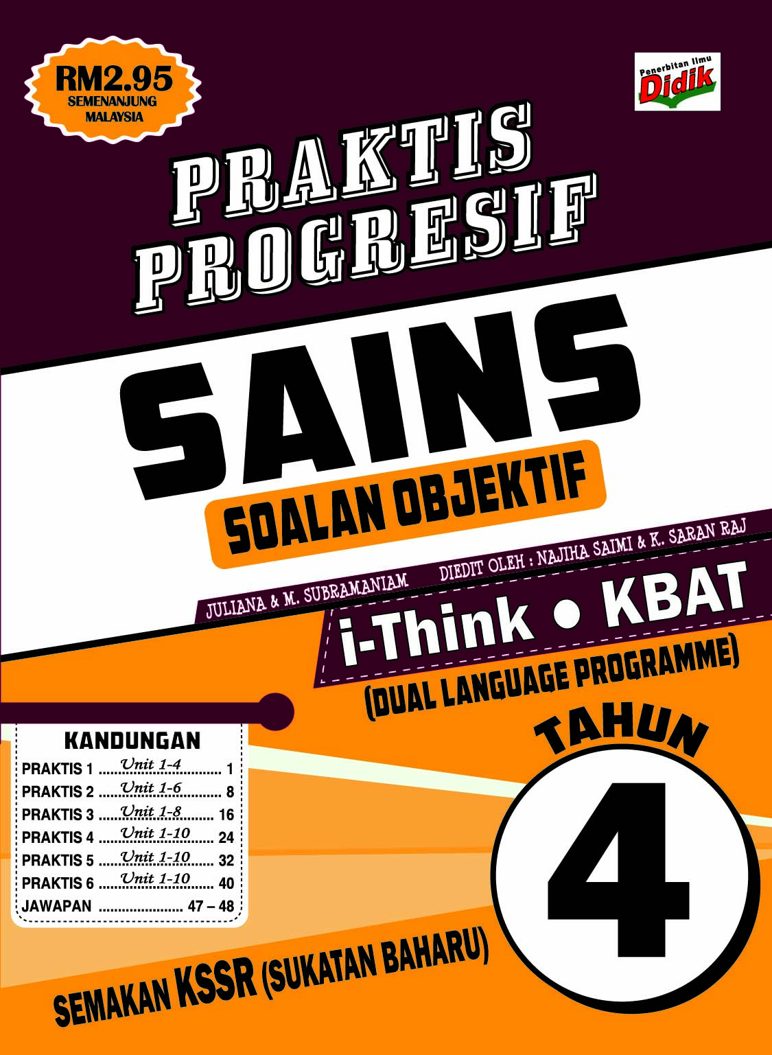 Praktis Progresif 2021 Sains Tahun 4 – Soalan Objektif – Pustaka Vision
