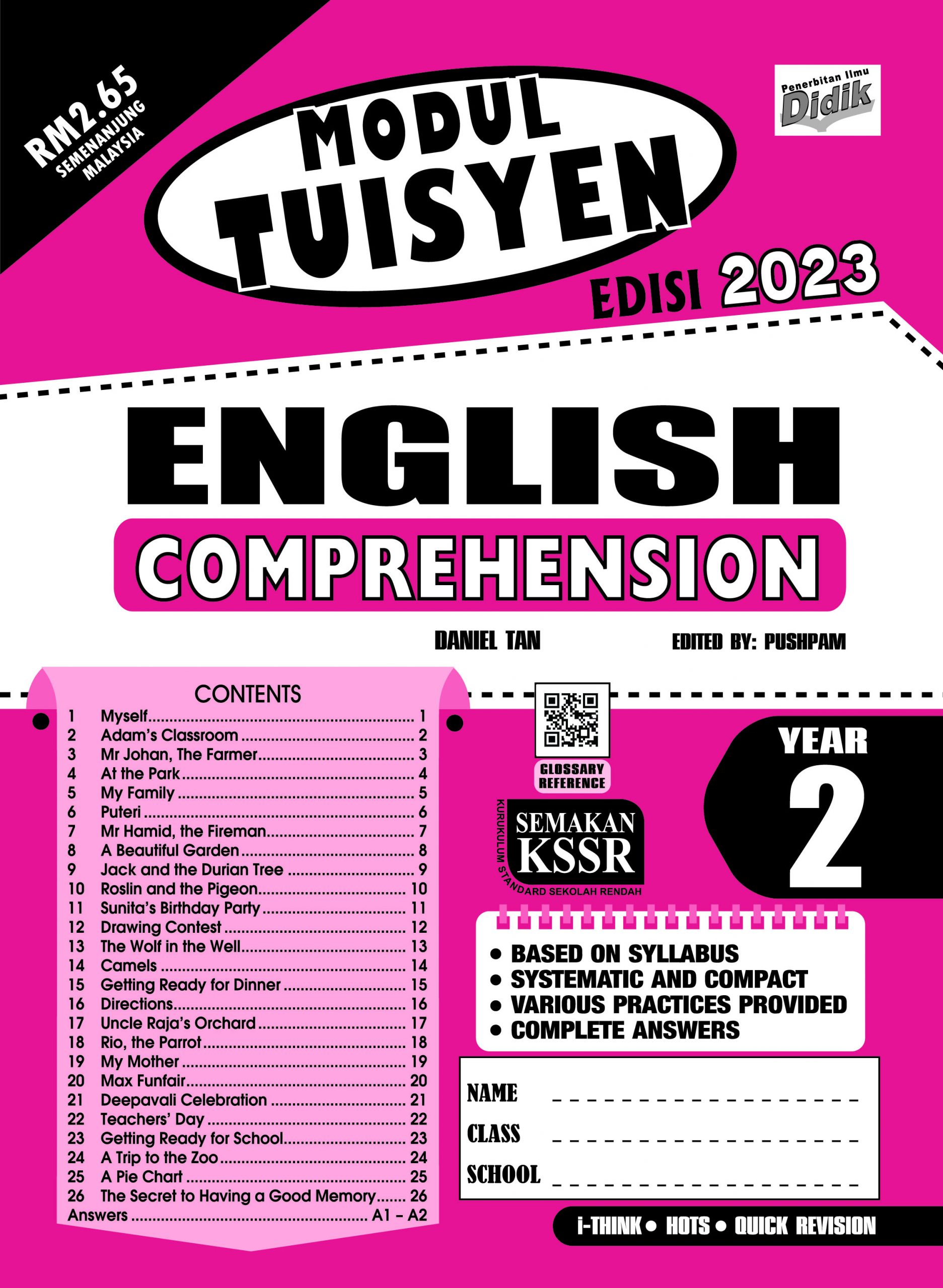 Modul Tuisyen Edisi 2023 English Year 2 Comprehension Pustaka 